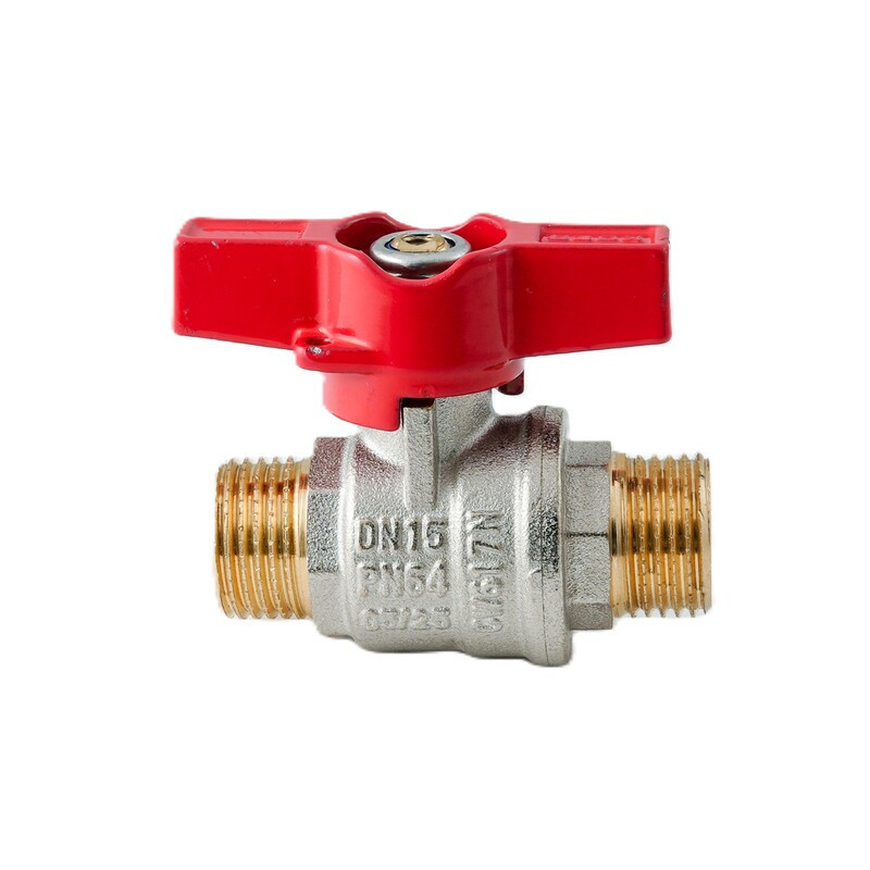 Кран кульовий ШШМ KOER EXTREME KE.219-15 - 1/2" MM ручка "метелик" червона (KR5762) Київ - фото 5