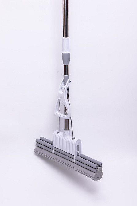 Швабра губка для мытья пола с отжимом швабра 38 (см) телескопическая самоотжимная HP-35015-33 Киев - изображение 8