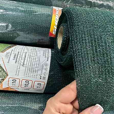 Затіняюча сітка 110 г/м2 90% для паркану 1*10 м сітка для тіні захисна парканна сітка Дніпро