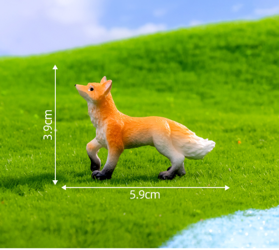 Набор декоративных фигурок Лисички для флорариума, вазона, мини-сада, микроландшафта, песочного стола Одесса