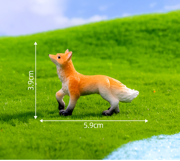 Набір декоративних фігурок Лисички для флорариуму, вазону, мини-саду, микроландшафту, піщаного столу Одеса - фото 3