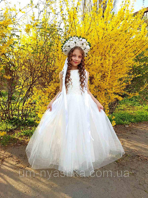 Длинное белое платье 128-146 Кривой Рог - изображение 9