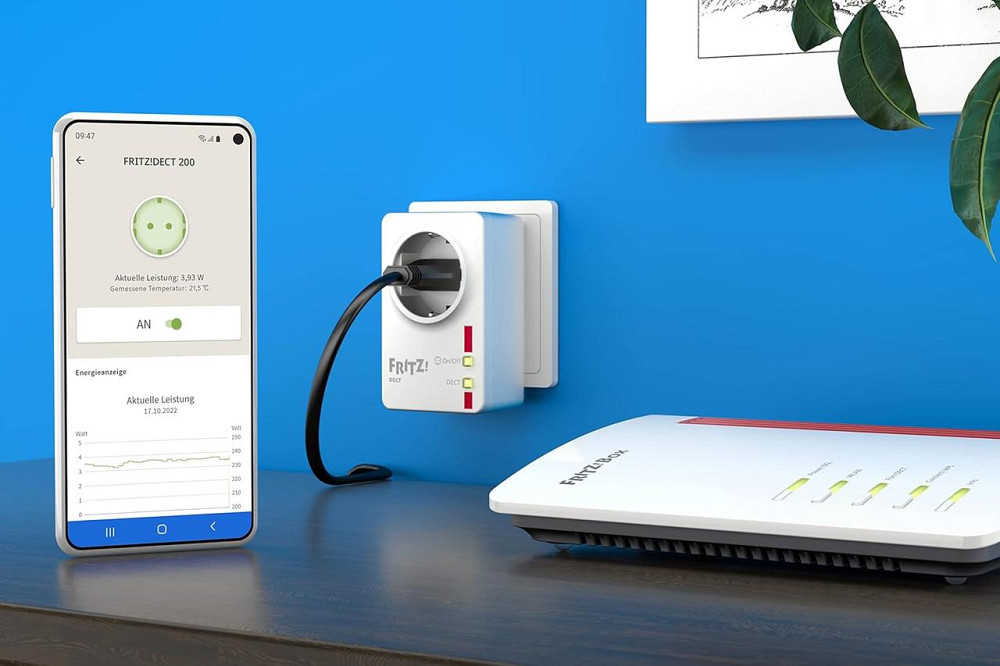 Розетка FRITZ! DECT 200 белая умная DECT-розетка 230V 2300W энергомониторинг таймер совместима с FRITZ!Box Киев - изображение 4