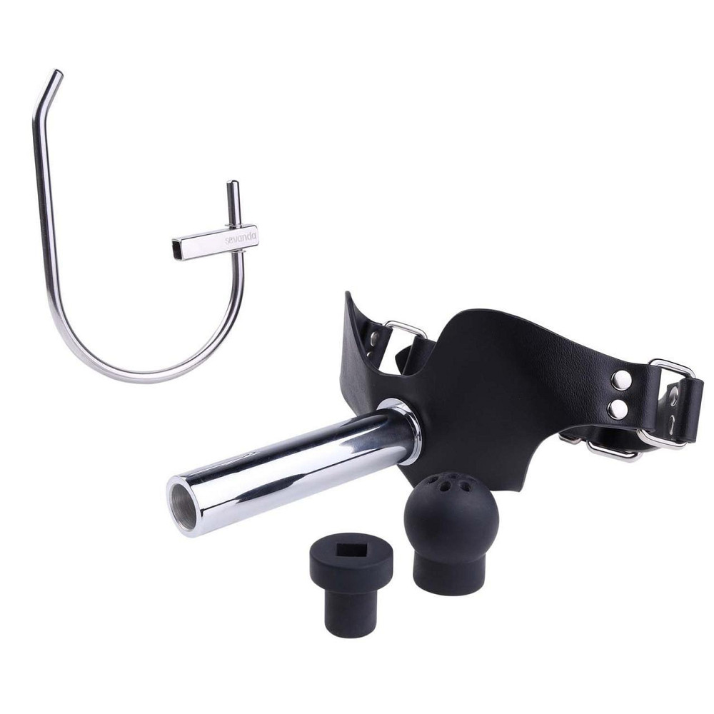Набір для домінування LOCKINK SEVANDA Objectification Bathroom Set, маска та 4 насадки Sex Aura Київ - фото 7