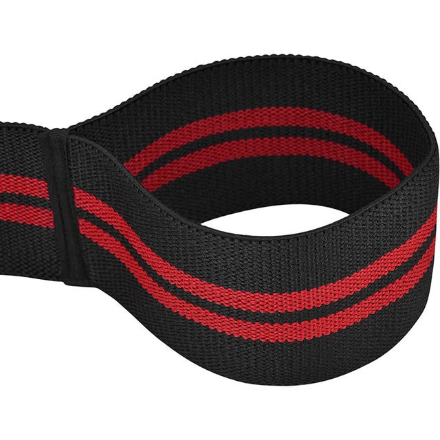 Бинти на коліна RDX GYM KNEE WRAP R11 BLACK/RED Каменское - изображение 4