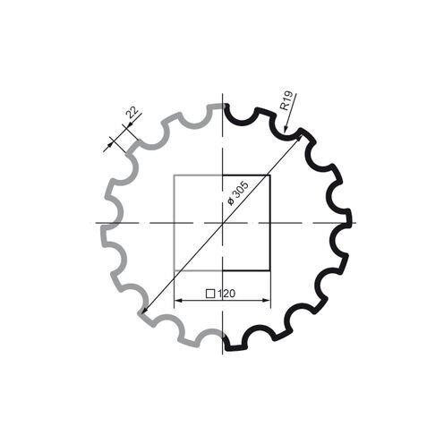 Колонна фасадная Prestige Decor LC 102-21 Half Днепр - изображение 2