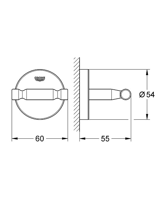 Гачок для халату Grohe Bau Cosmopolitan Neutral (40461001) Киев - изображение 2