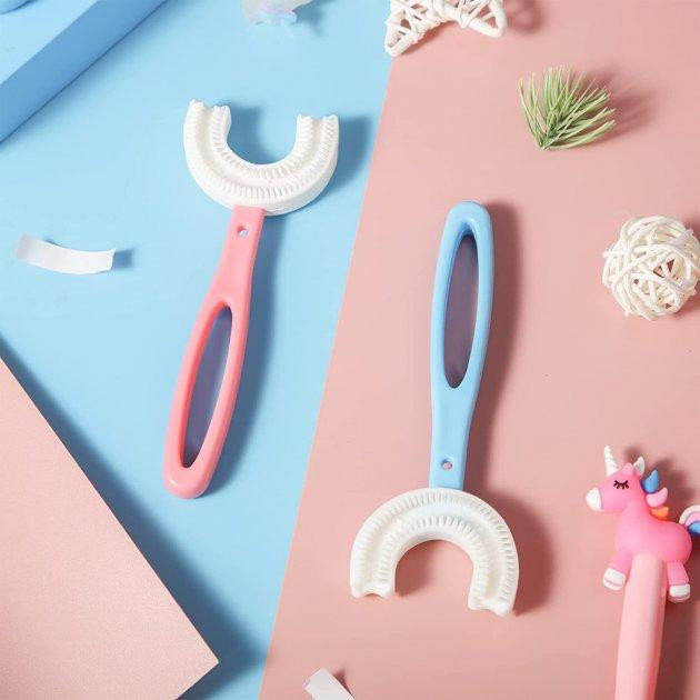 Дитяча U-подібна зубна щітка капа для дітей від 2 до 12 років Полтава - фото 1