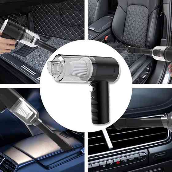 Автомобильный пылесос + 3 насадки, 120Вт, от USB, AS-228 / Беспроводной пылесос / Ручной пылесос Киев