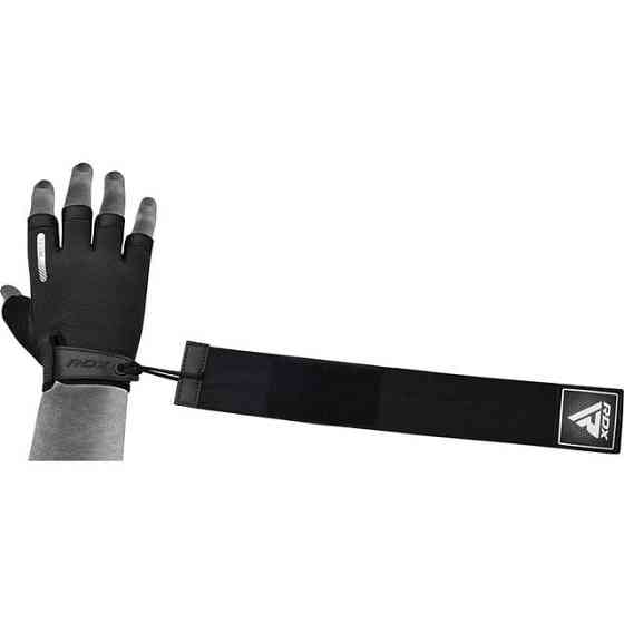 Перчатки для фітнесу RDX T2 Half Black S Кам'янське