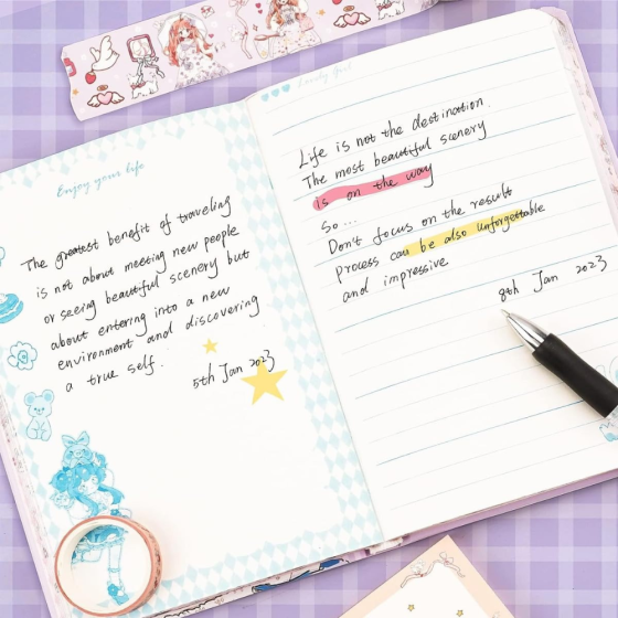 Блокнот з канцелярським приладдям, Дитячий в подарунковій упаковці набір для дівчаток 390х240 см, фіолетовий Кам'янець-Подільський