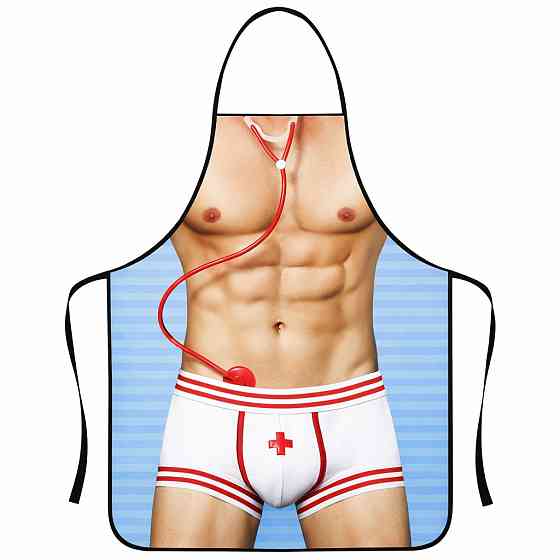 Фартук с приколом Врач 75 на 60 см разноцветный Киев