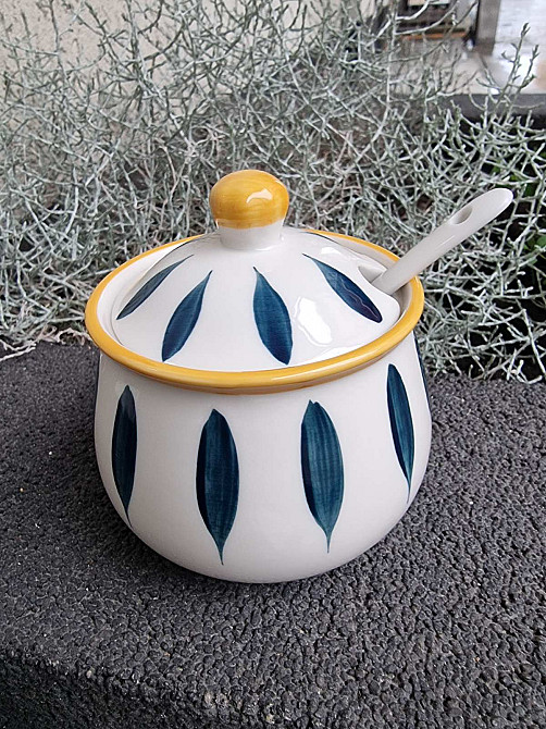 Керамічна цукорниця з кришкою та ложкою Луцьк - фото 4