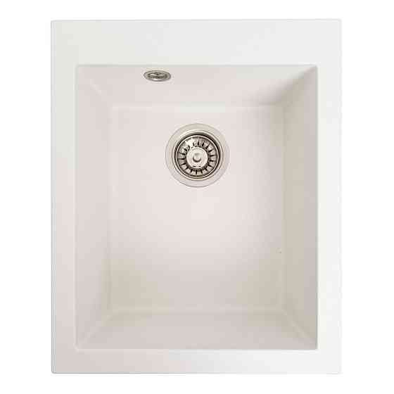 VALESO Гранітна мийка для кухні VALESO SOKIL 4150 матова Білосніжна Коломыя