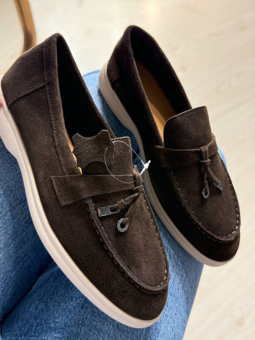 Туфлі жіночі Meideli 509-2 лофери з натуральної замші з китицями коричневі, 38, 24 см Київ - фото 13