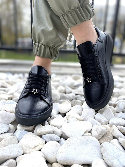 G.S.V. Кеди жіночі G.S.V. L-1 чорні (весна-осінь, шкіра натуральна) (3161) 37р.38р.39р. Коломыя - изображение 8