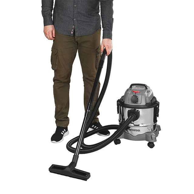 Пилосос INTERTOOL DT-1025, 1,4 кВт, >17 кПа, бак 20 л , розетка, HEPA фільтр, шланг 3 м - з металевим корпусом Львів - фото 10