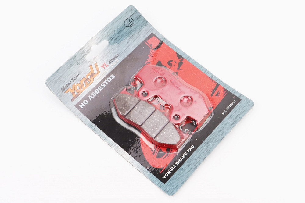 Гальмівні колодки (дискові) Honda LEAD AF48 / MBX80 / CR 125 / MTX 125 / FTR 223 / XLR 250R / CR 500RE / MTX 125RWE / TRX 250R к-кт червоні Київ - фото 1