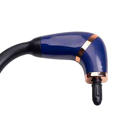 Перкуссионный ручной массажер аккумуляторный 17 Вт зарядка от USB до 3200 об/мин Синий HP-11-11BL Киев