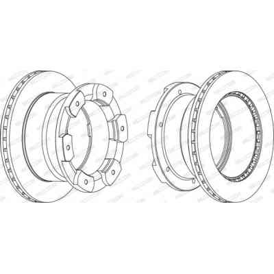 Тормозной диск FERODO FCR332A Винница