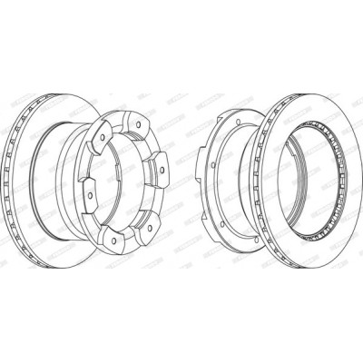 Тормозной диск FERODO FCR332A Винница - изображение 1
