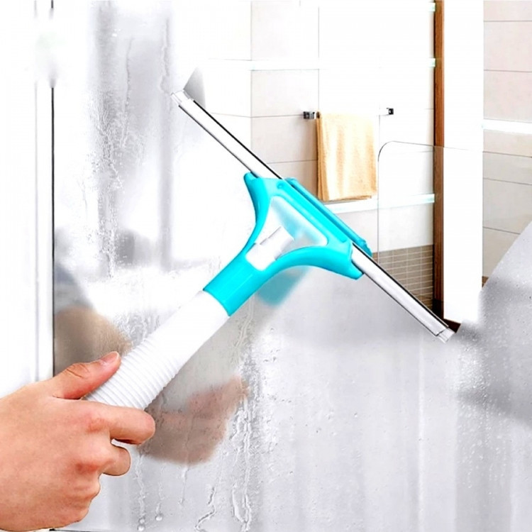 Швабра для окон с пульверизатором (голубой) Винница - изображение 1