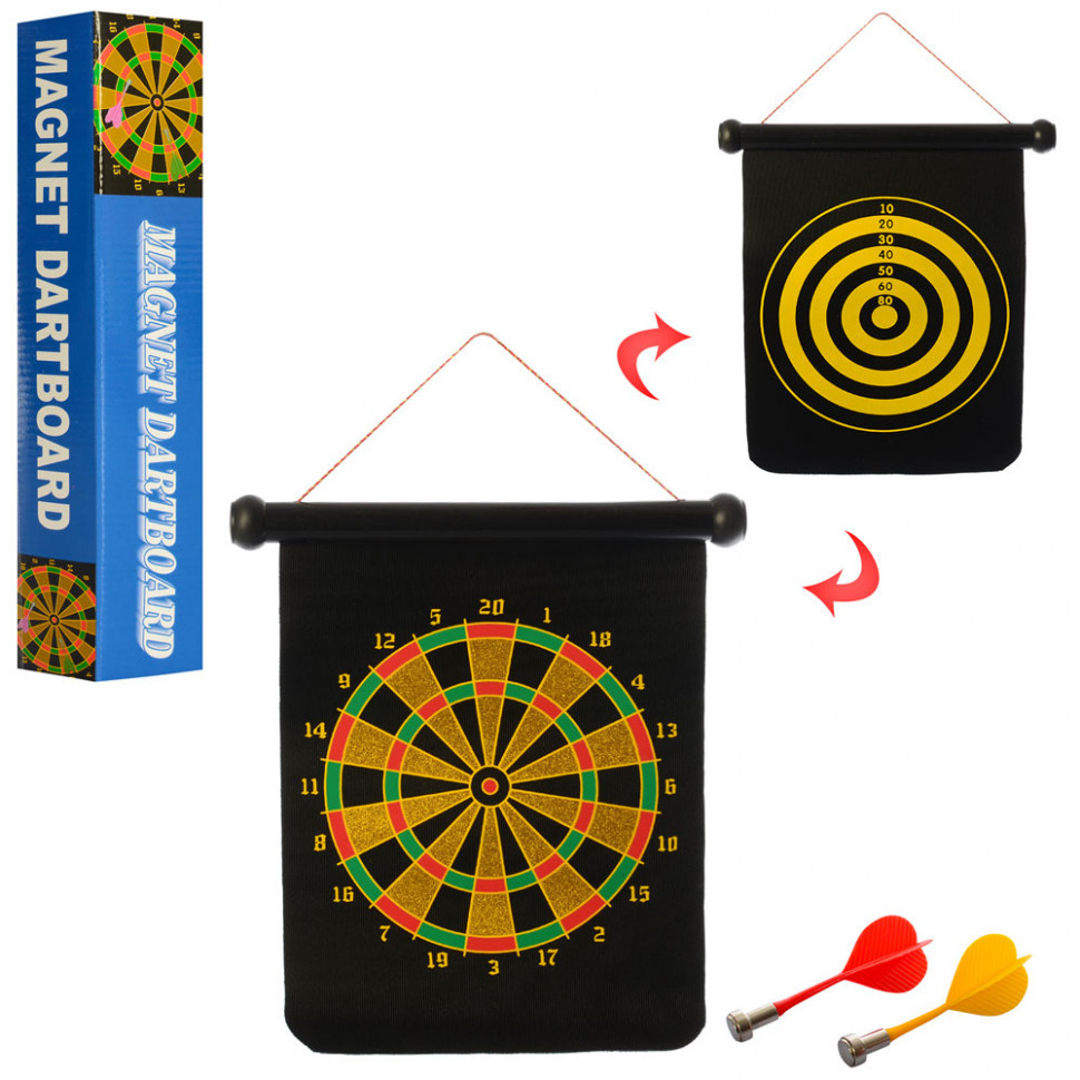 Дартс магнітний MS 0101 двосторонній Вінниця - фото 1