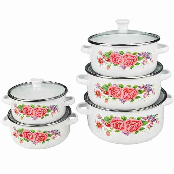 Набір каструль для приготування з кришками, Набір каструль якісних з кришками якісних WV-41 Львів