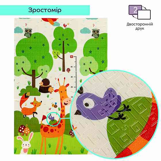 Детский складной коврик Океан с ростомером Киев
