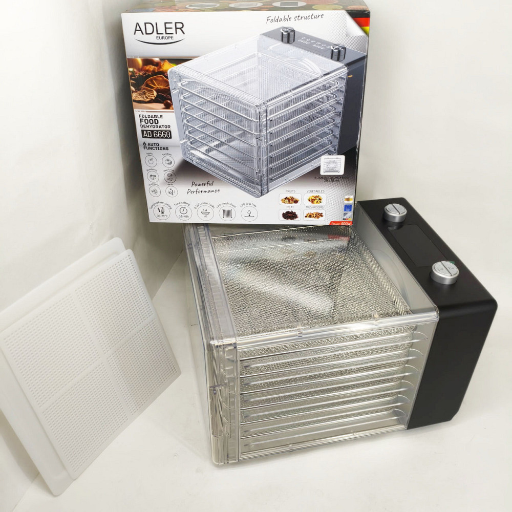Сушарка для овочів та фруктів Adler AD 6660 600Вт харчовий дегідратор ZT-80 Львів - фото 12