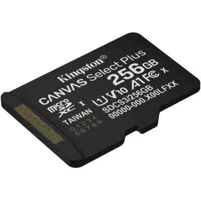 Карта пам&apos;яті Kingston 256GB microSDXC class 10 UHS-I U3 V30 A1 Canvas Select Plus (SDCS3/256GBSP) Вінниця