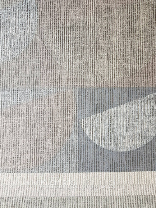 Шпалери вінілові на флізеліновій основі DEKENS Balade 663-01 (Бельгія) геометрія фігури синій бежевий Київ - фото 1