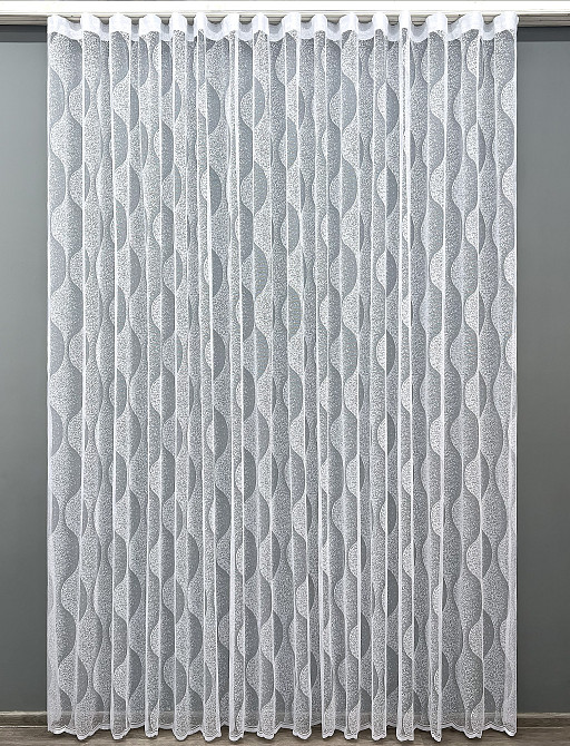 Тюль VR-Textil 1991т Жакард Білий 300х250 см (42-1403) Київ - фото 2