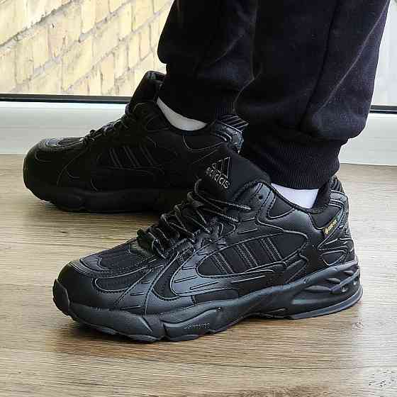 Зимние Мужские Кроссовки Adidas GORE-TEX Черные с МЕХОМ Адидас Гортекс Термо (размеры: 41,42,43,44,45) Днепр