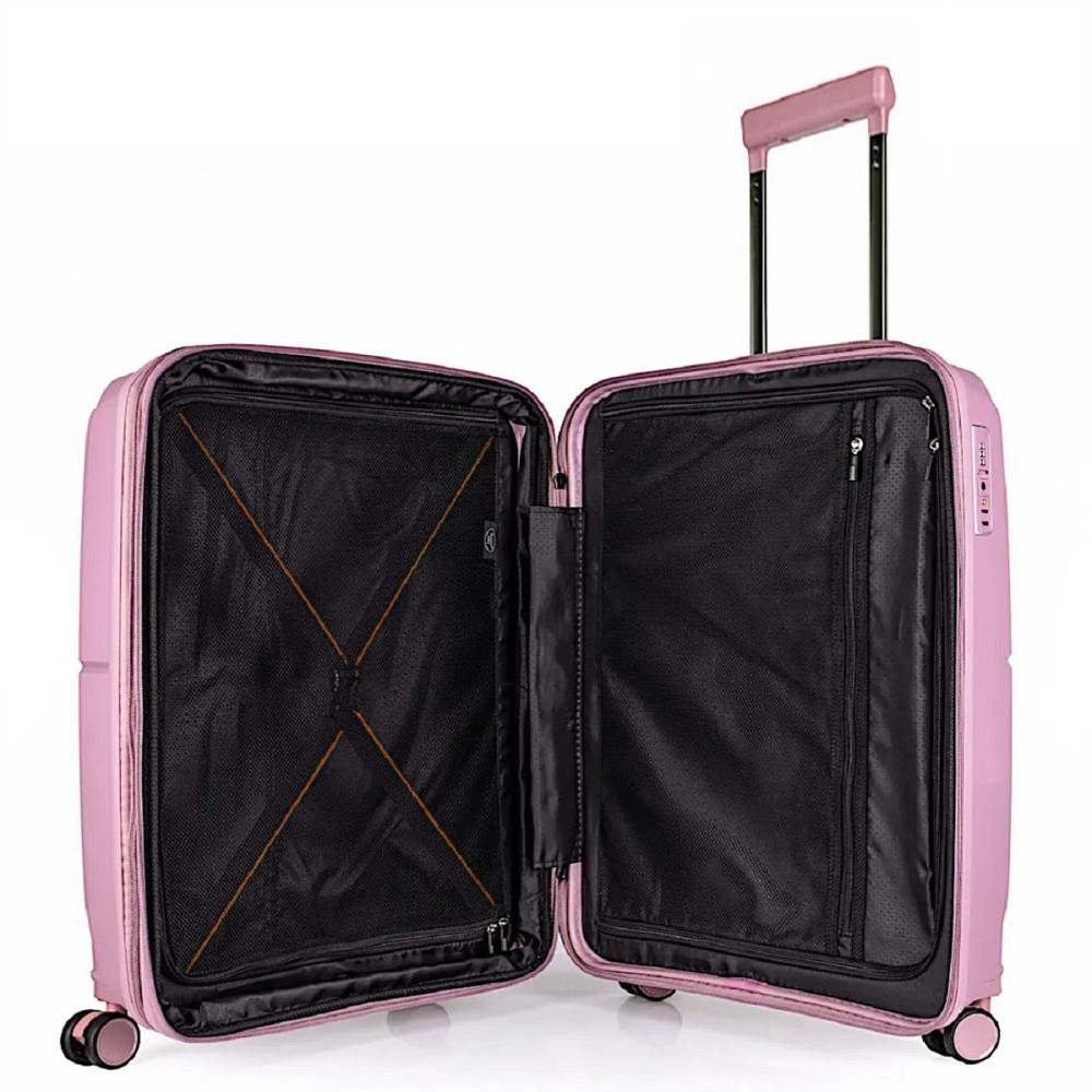 Валіза пластикова AIRTEX 245 мала 55 см рожева Київ - фото 8