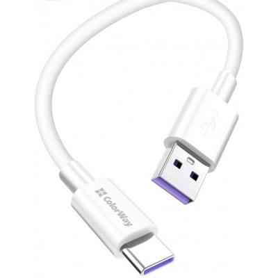 Дата кабель USB 2.0 AM to Type-C 1.0m 5A white ColorWay (CW-CBUC019-WH) Винница