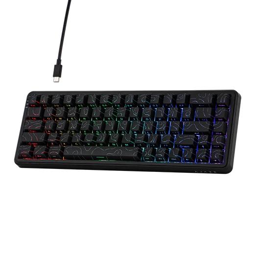 Ігрова механічна клавіатура Ajazz AK680 MAX Black: Магнітні свічі, Rapid Trigger, RGB, Hot-Swap, 65% (Б/В, Стан 10/10) Київ - фото 2