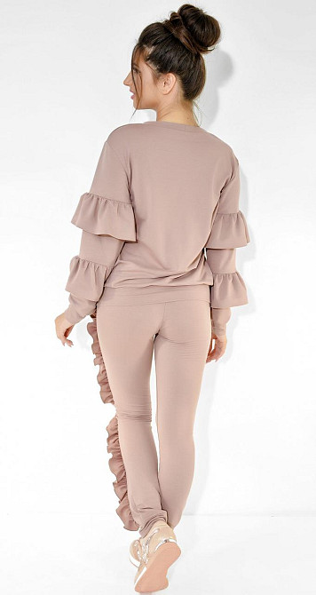 Эффектный бежевый костюм (42) Киев - изображение 4