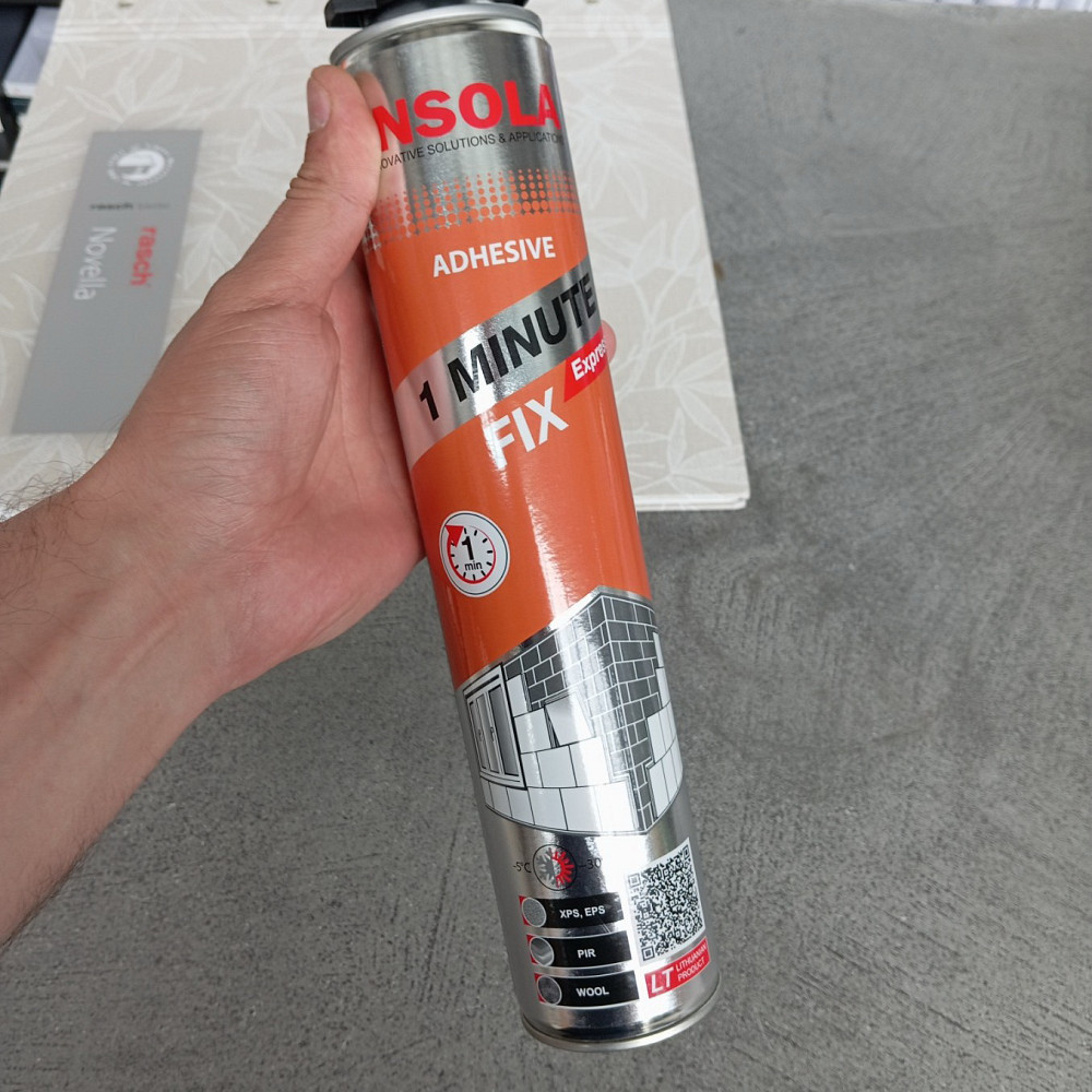 Клей-піна INSOLA 1 Minute Fix 750 мл Киев - изображение 3