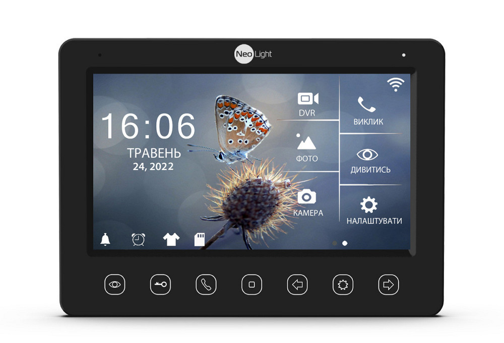 Відеодомофон 7 дюймів з Wi-Fi NeoLight Kappa+ HD WF black Київ - фото 5
