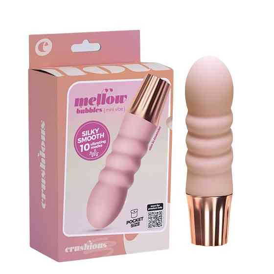 Міні-вібратор CRUSHIOUS Mellow Bubbles, рожевий, 11 х 2,8 см Sex Aura Київ