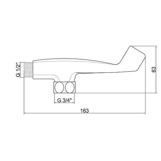 Тримач для лійки Lidz Niagara 109 LDNIA109CRM29475 Chrome Київ