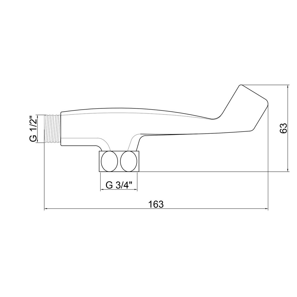 Держатель для лейки Lidz Niagara 109 LDNIA109CRM29475 Chrome Киев - изображение 2
