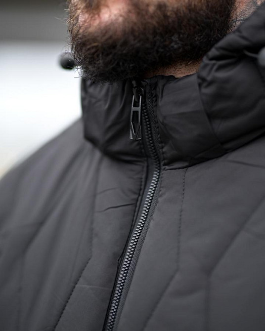 Чоловіча зимова куртка jenson чорна ПП8102 Одеса - фото 8