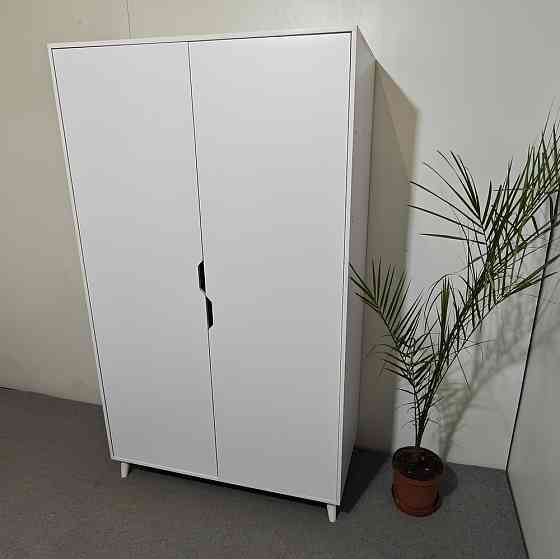 Шафа дводверна з чорними ніжками М-ЗОН Борн 1200 Німфея Альба (білий) (MZN-031063) Львів