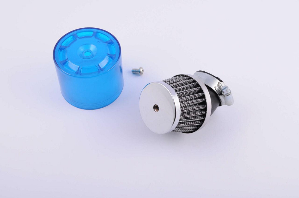 Фільтр повітряний (нульовик) Ø3см, 45*, дзвін (синій, прозорий) Мукачево - фото 1