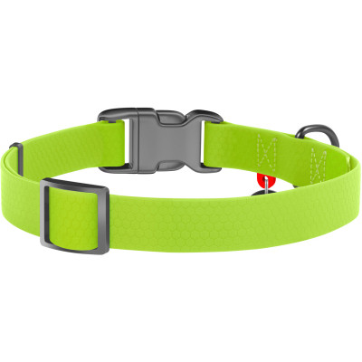 Ошейник для животных WAUDOG Waterproof с QR паспортом Ш 25 мм Д 38-58 см салатовый (27775) Винница - изображение 2