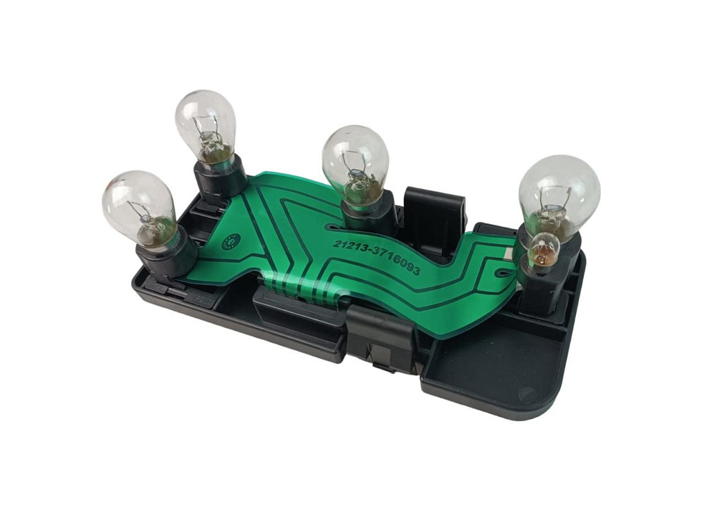 Плата фонаря 21213, 21214 левая с лампами заднего Мукачево - изображение 1