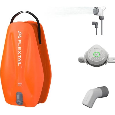Душ портативный Flextail Tiny Shower Bag із ємністю та насосом 20 л помаранчевий (TSB-650) Вінниця - фото 10