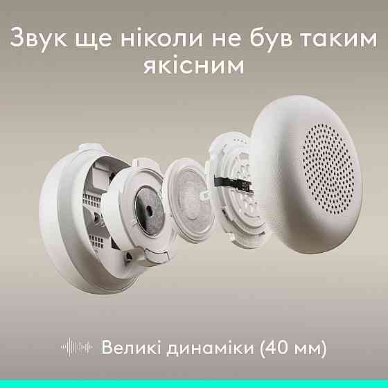 Гарнітура Logitech Zone Wired 2 USB Off-White (981-001621) ( 11264 ) Харків